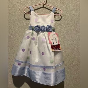NWT Youngland Polka Dot Toddler Dress Size 3T